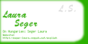 laura seger business card